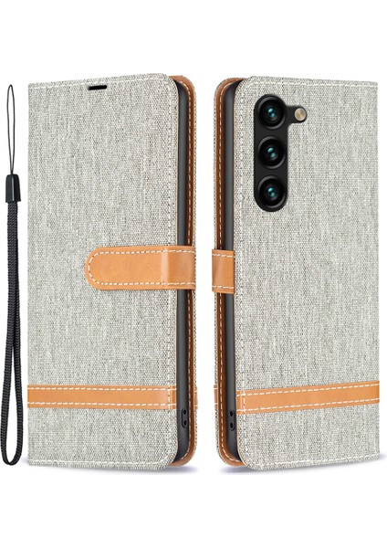 Samsung Galaxy S24+ Kot Cezası Stand Pu Deri Telefon Kapağı (Yurt Dışından)