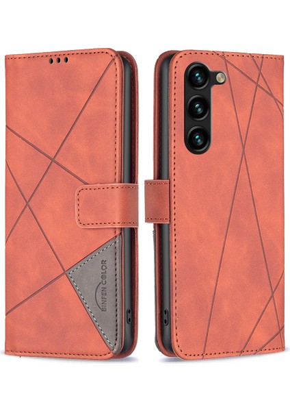 Samsung Galaxy S24 + Flip Telefon Kapağı Pu Deri Folio Telefon Kabuğu (Yurt Dışından)