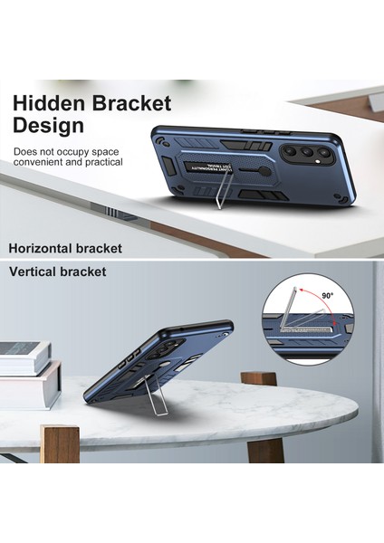 Samsung Galaxy S24 Kickstand Finger Yüzük Strap Pc+Tpu Kaymaz Telefon Geri Kapağı (Yurt Dışından) fırsatları