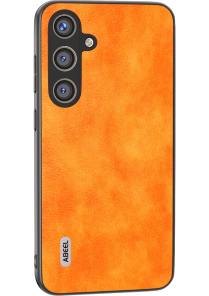 Samsung Galaxy S24 Litchi Doku Geri Kılıf Pu Deri Kaplamalı Pc+Tpu Telefon Kapağı (Yurt Dışından)