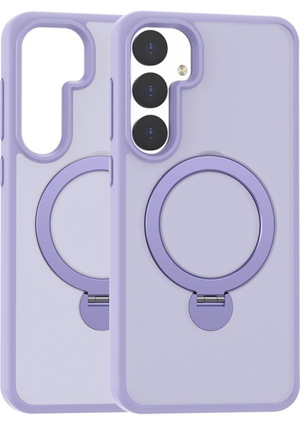 Samsung Galaxy S24 Manyetik Telefon Kılıfı 360 Derece Ring Halkası Kickstand (Yurt Dışından)