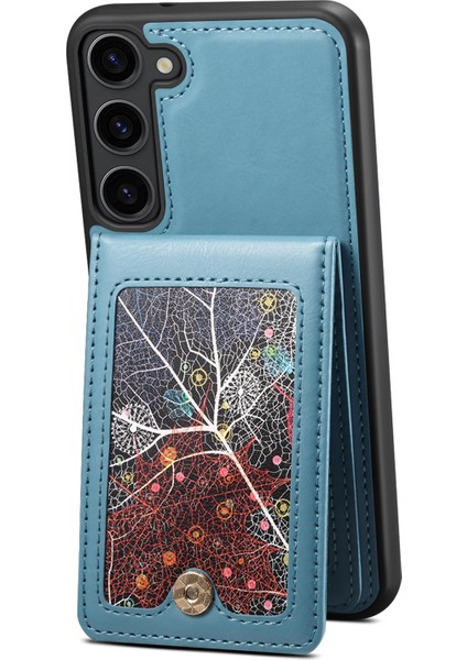 Samsung Galaxy S24 Desen Basılı Kart Tutucu Deri+Tpu Telefon Kapağı (Yurt Dışından) fırsatları