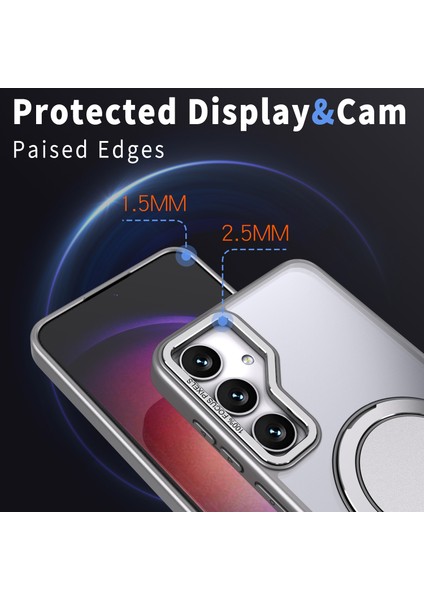 Samsung Galaxy S24 Ring Kickstand Manyetik Telefon Kapağı (Yurt Dışından) indirimleri