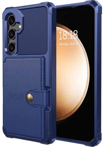 Samsung Galaxy S24 Yumuşak Tpu+Pu Deri Kart Yuvaları Kickstand Telefon Koruyucu (Yurt Dışından) fiyatları