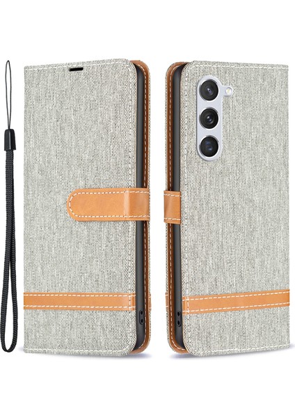 Samsung Galaxy S24 Kot Pu Deri Stand Telefon Kapağı (Yurt Dışından)