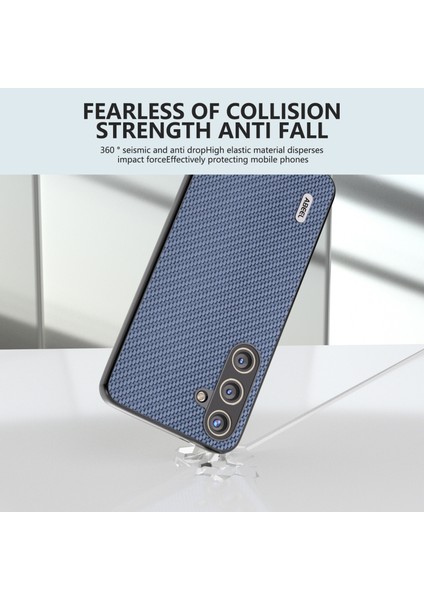 Samsung Galaxy S24 Karbon Fiber Doku Pu Deri+Pc+Tpu Telefon Kapağı (Yurt Dışından) modelleri