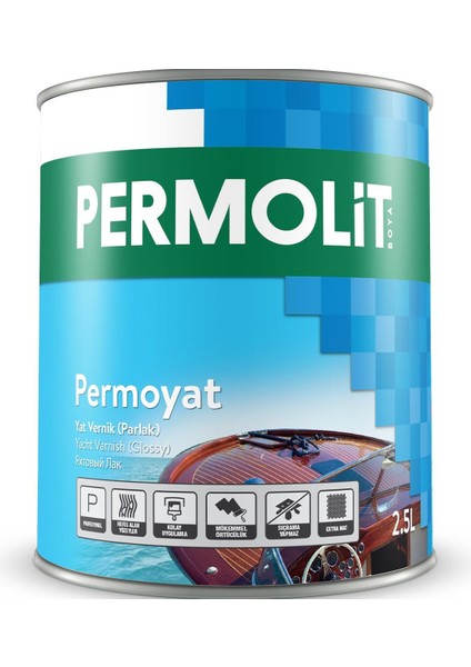 Akçalı Sentetik Parlak Şeffaf Yat Vernik 2.5 Lt.