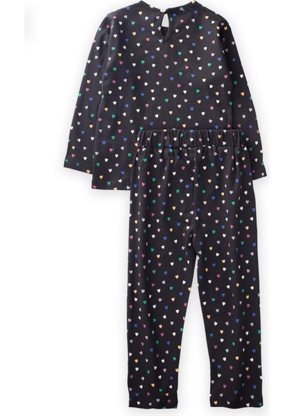 Desenli Pijama Takim Siyah fiyatları