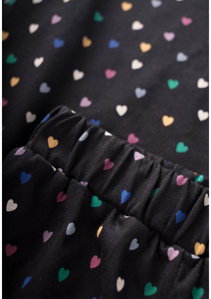 Desenli Pijama Takim Siyah modelleri