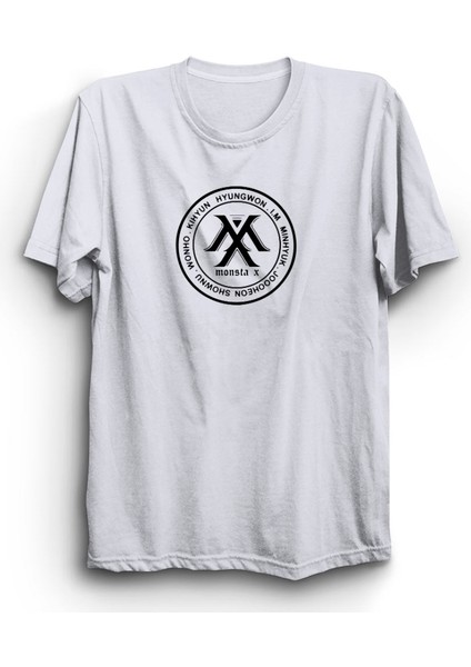 Monsta X, Circle Logo, Kore Hip-Hop, Rap, K-Pop Tişört