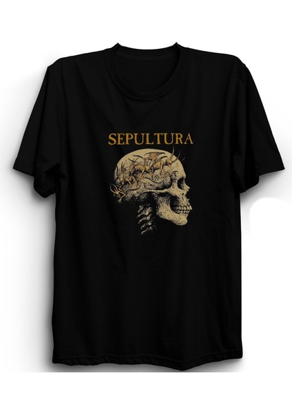 Sepultura, Skulled, Rock Metal Müzik Grubu Tişörtü