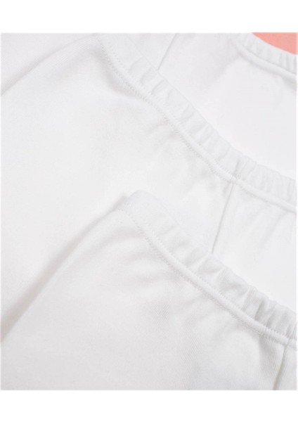 Üçlü Kız Boxer Set Ekru