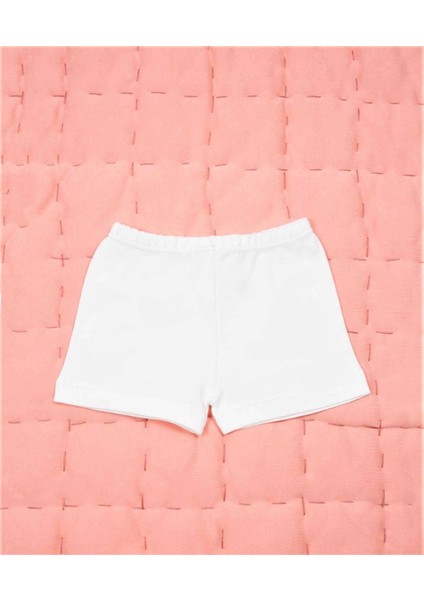 Üçlü Kız Boxer Set Ekru