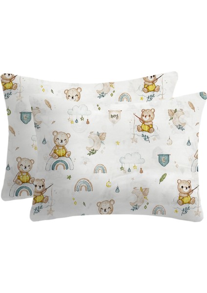 %100 Pamuklu Bebek Yastık Kılıfı | 35X45 ( 2 Adet )