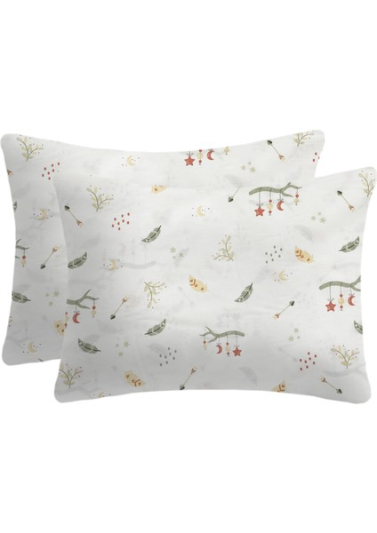 %100 Pamuklu Bebek Yastık Kılıfı | 35X45 ( 2 Adet )