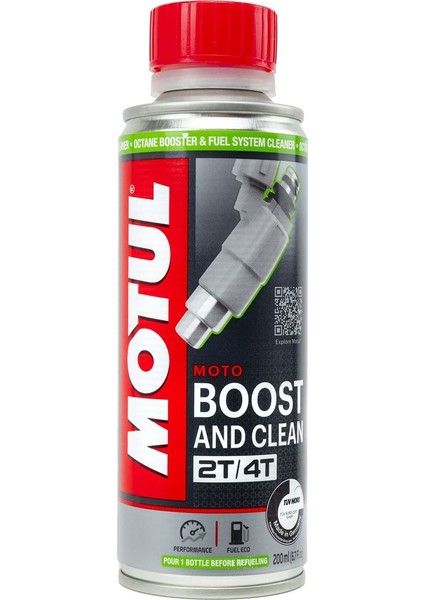 Boost And Clean Moto - Oktan Arttırıcı ve Yakıt Temizleyici (200 Ml)