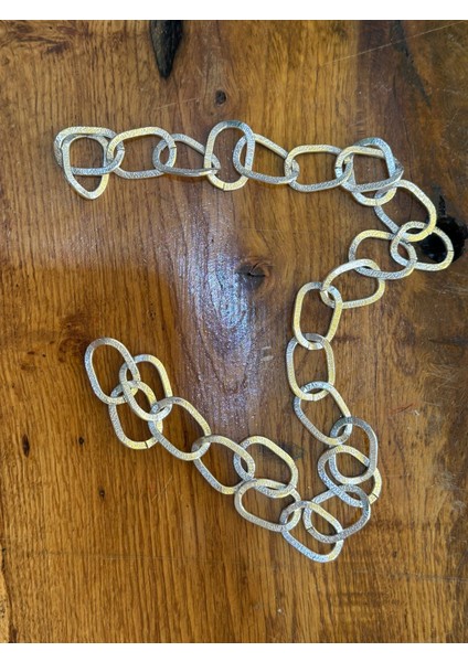 45X2 cm Gümüş Renk Çanta Giyim Aksesuarı Zincir Dikiş Aksesuarı