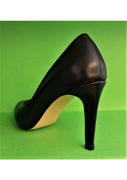 Nish N4292 Kadın Hakiki Deri Kasik Stiletto Ayakkabı