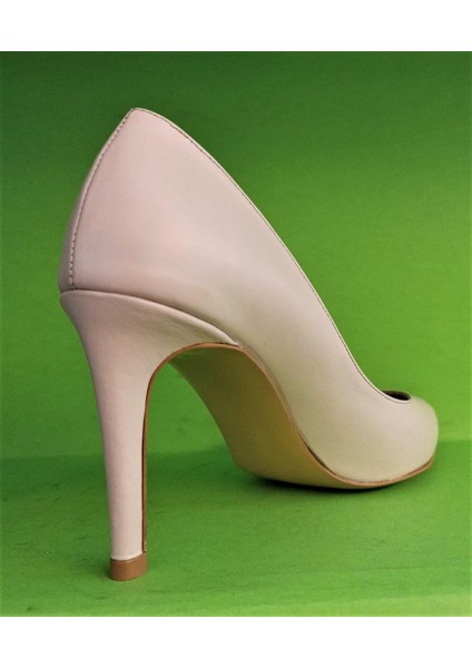 Nish N4292 Kadın Hakiki Deri Kasik Stiletto Ayakkabı