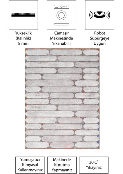 Modern Dijital Baskı Dört Mevsim Yıkanabilir Kaymaz Taban Salon Halısı Mutfak Halısı Yolluk