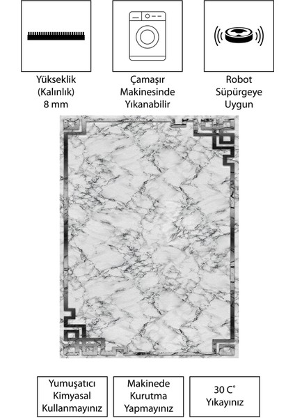 Modern Dijital Baskı Dört Mevsim Yıkanabilir Kaymaz Taban Salon Halısı Mutfak Halısı Yolluk