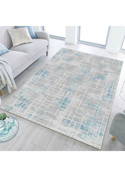 Modern Dijital Baskı Dört Mevsim Yıkanabilir Kaymaz Taban Salon Halısı Mutfak Halısı Yolluk