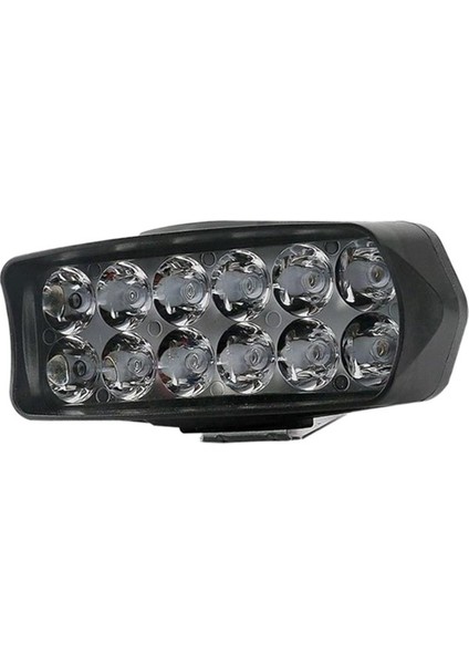 12 LED Evrensel Motosiklet Spot Işık Süper Parlak Far Sürüş Işığı 12 LED 18 W