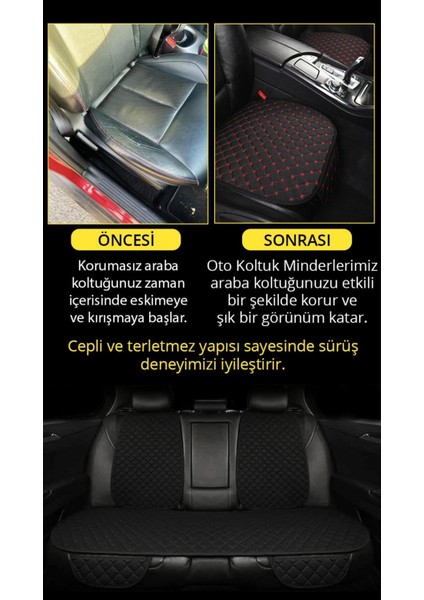 Organic Tay Tüyü Cepli & Terletmez Sırtlı Oto Koltuk Minder Seti - Koltuk Koruma Kılıfı (3'lü Set) modelleri