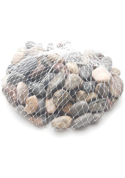 Dekoratif Doğal Renkte Orta (10-25 mm) Çakıl Taşı 350 Gr