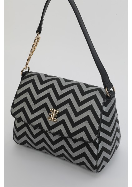 Gümüş Siyah Uzun Askılı Kol Çantası 05PO24Y1969ZKM Gmss fırsatları