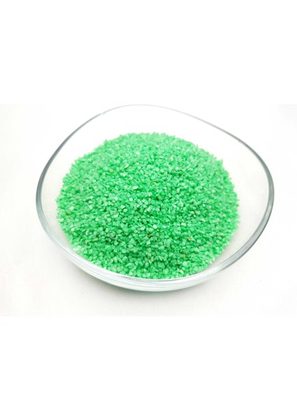 Dekoratif Yeşil Renkte (1-2 Mm) Kum 350 Gr