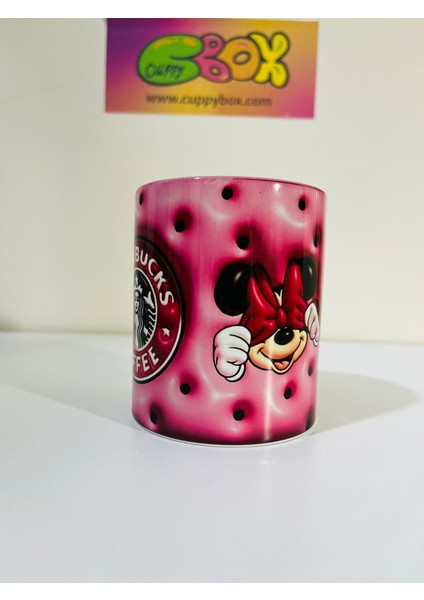 Starbucks Minnie Mouse 3D Baskılı Kupa