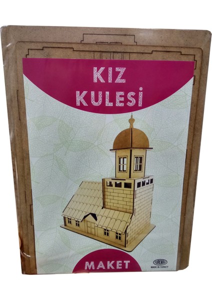 Ahşap Kız Kulesi Maketi - 3 Boyutlu