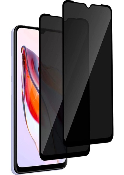 Xiaomi Redmi 12C Uyumlu Hayalet Ekran Koruyucu Cam 5d Privacy