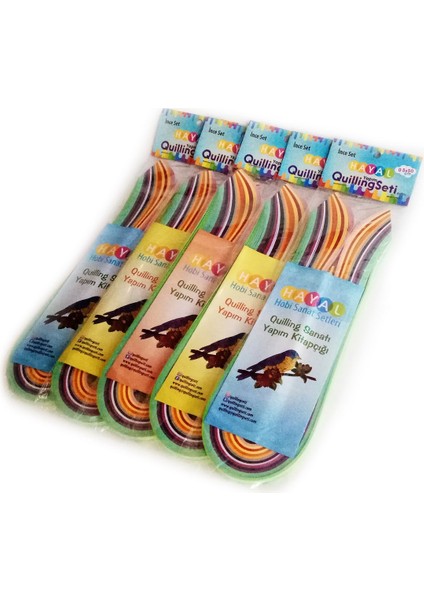 Quilling Seti Ince Set 20 Paket