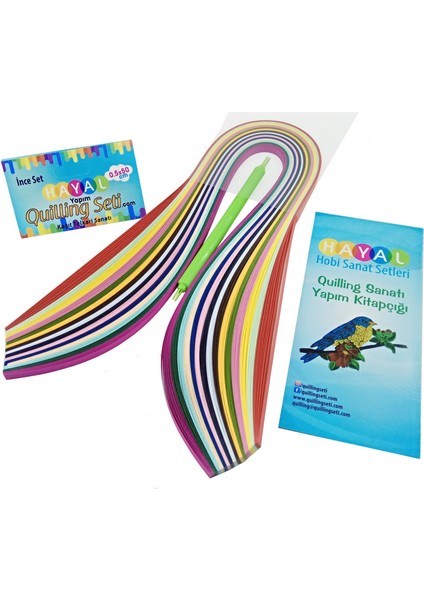 Quilling Seti Ince Set 20 Paket