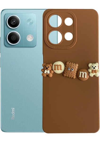 Xiaomi Redmi Note 13 5g Kılıf 3D M Bear Kamera Korumalı Silikon Kapak