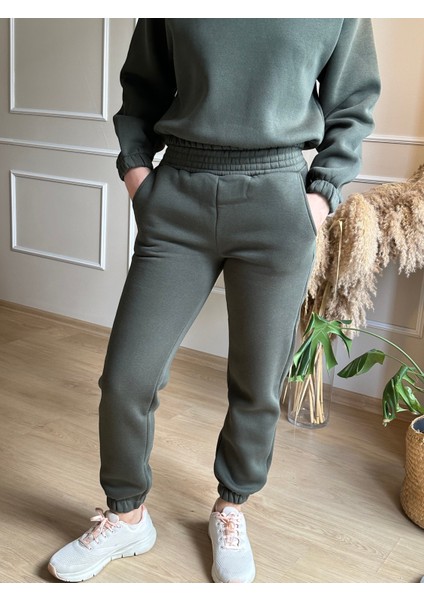 Şardonlu Beli ve Bilekleri Lastikli Kapüşonlu Eşofman Takım modelleri