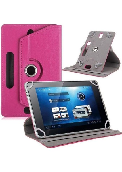 Samsung Galaxy Note GT-N8010 10.1" Dönerli Standlı Deri Tablet Kılıfı - Nano Cam Ekran Koruyucu