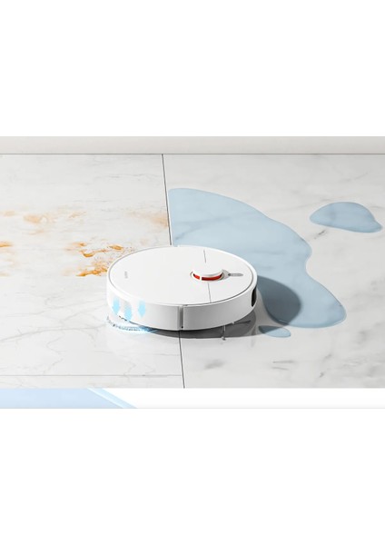 3D Engellerden Kaçınma Çift Hatlı Lazer ve Lds Lidarlı Tarama 4000PA Çekimli Robot Süpürge + Luciole Lambader