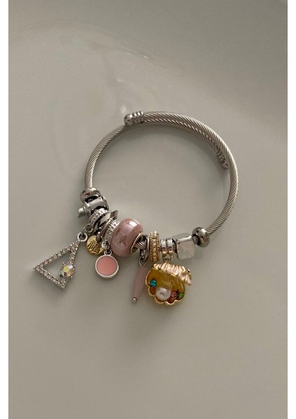 Çelik Charm Bileklik