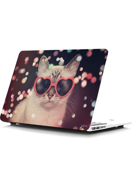 Macbook Air Kılıf 13 inç Cat01NL (Eski USB'li Model 2010-2017) A1369 A1466 ile Uyumlu
