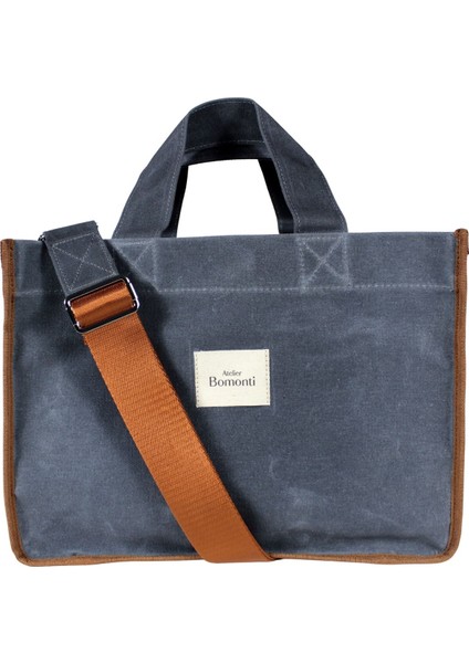 Hishi Rj Tote Bag Denim Taba Biyeli Mumlu Kanvas Omuz Çantası & El Çantası fiyatları