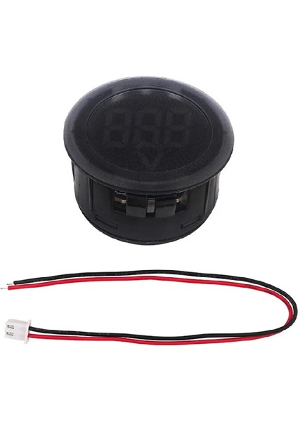 Voltmetre Dc 4-100V LED Dijital Ekran Dairesel - Kırmızı