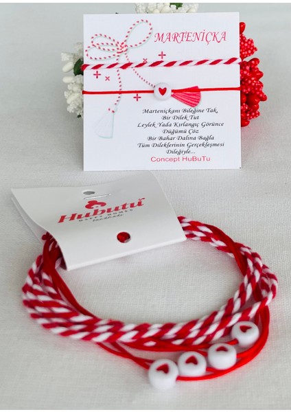Hediyelik 2’li 5 Set Marteniçka Kırmızı Mart Ipi Dilek Bileklik Seti fiyatları