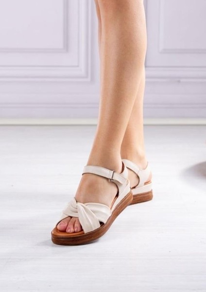Venüs 2216403Y Kadın Hakiki Deri Çapraz Bant Ultra Comfort Sandalet