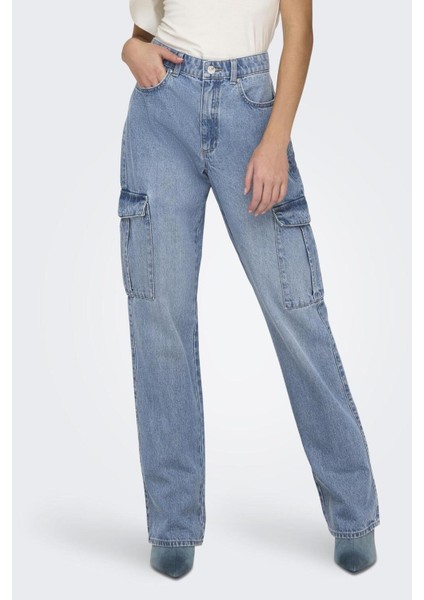 15317190 Hw Str Cargo Dnm Pım875 Noos Ss Kadın Jean Pantolon fiyatları