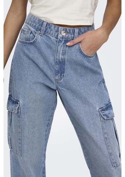 15317190 Hw Str Cargo Dnm Pım875 Noos Ss Kadın Jean Pantolon fırsatları