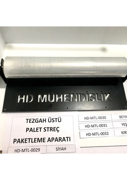 Tezgah Üstü Streç Paketleme Aparatı- Metal Kaymaz Gövde modelleri