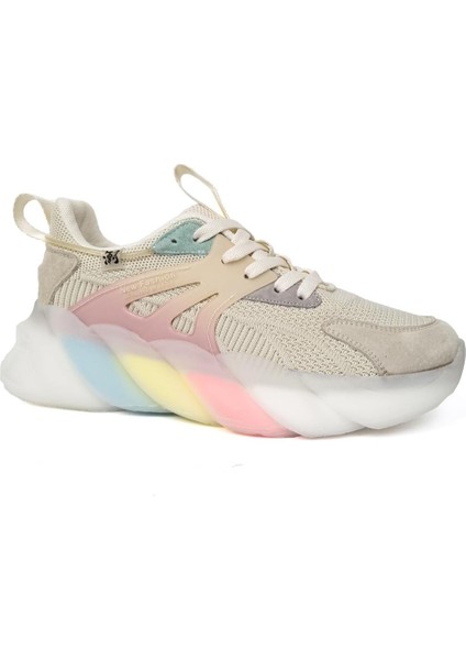 Guja 22Y318-8 Kadın Fashion Günlük Yüksek Renkli Ithal Taban Sneaker Spor Ayakkabı modelleri